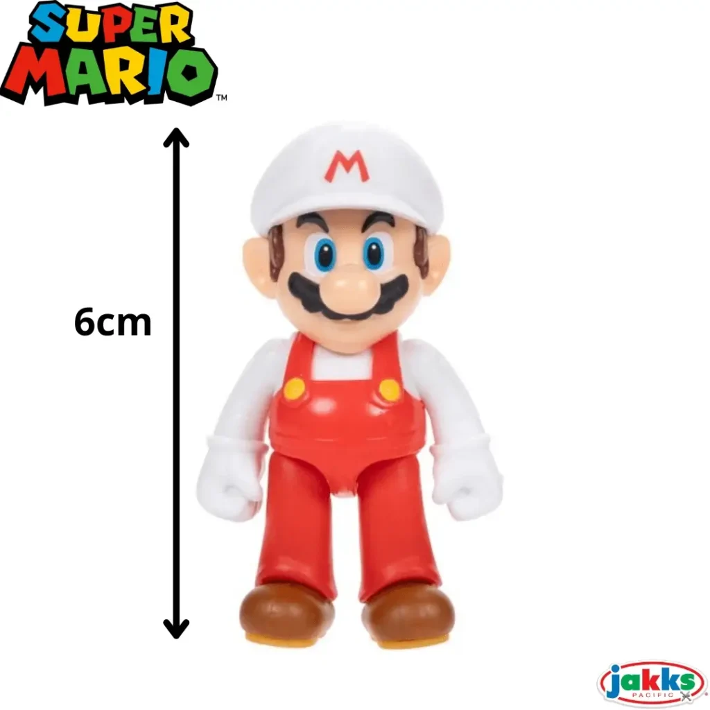 Figura Super Mario Bros articulada 6 cm original JAKKS – 424564